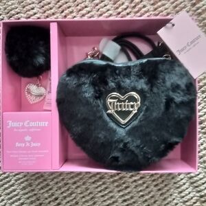 Juicy Couture Black Heart-Shaped Bag